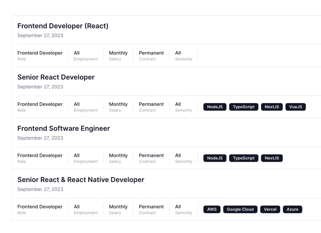 Job Offers